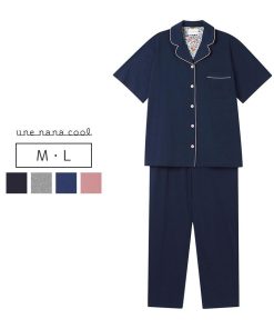 une nana cool ウンナナクール 40ハイゲージ天竺 半袖パジャマ MADE WITH LIBERTY FABRIC パジャマ 上下セット M/L LP6629