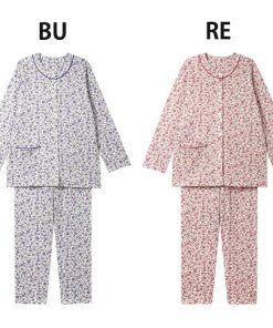 Wing ウイング あったか肌側綿100％ レディース ワコール Wacoal パジャマ 前開き あったか 長袖 秋冬 敬老の日 ギフト EP6022 【W】